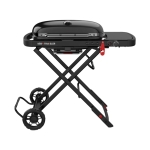 Портативный газовый гриль Weber Traveler Stealth Edition, черный (вид a)