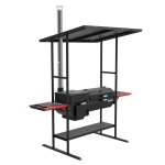 Комплект печь-мангал Grillver Искандер-360 Инклайн Эйр с чугунной решеткой (вид c)