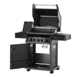 Газовый гриль Napoleon Rogue 425 RSB (черный, с боковой конфоркой и вертелом) (вид c)